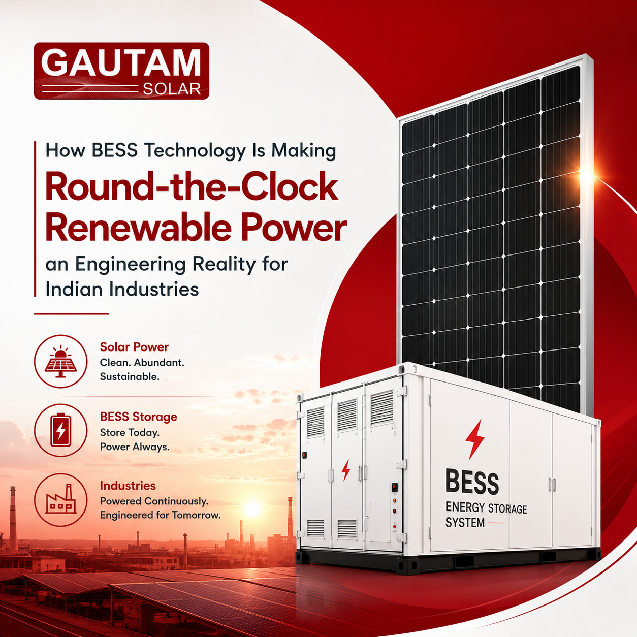 How BESS Is Powering Round-the-Clock Renewables for Indian Industries